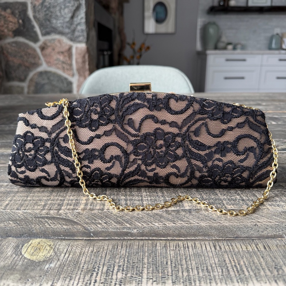Jeanne Lottie 3D Flower and Lace Evening Bag - Picture 2 of 7